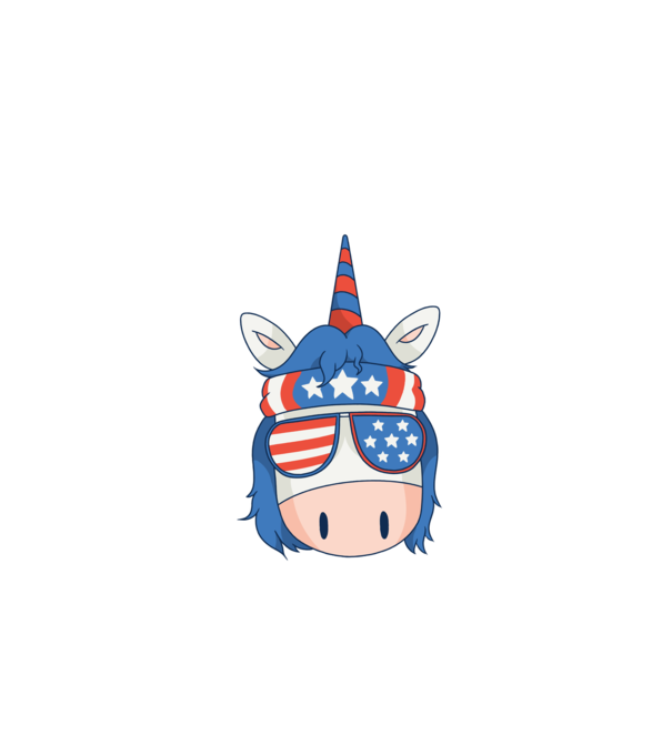 SUA unicorn model negru pe tricou