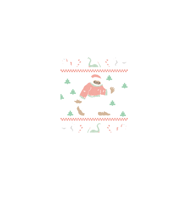 Ugly Sweater Yeti model negru pe tricou