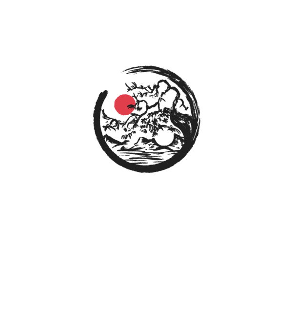 Yin-Yang Bonsai model alb pe tricou