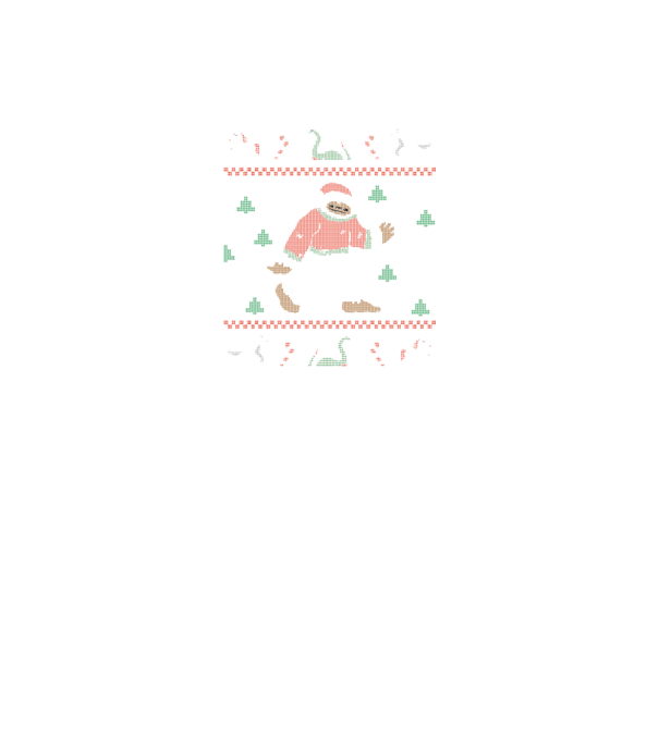 Ugly Sweater Yeti model negru pe tricou