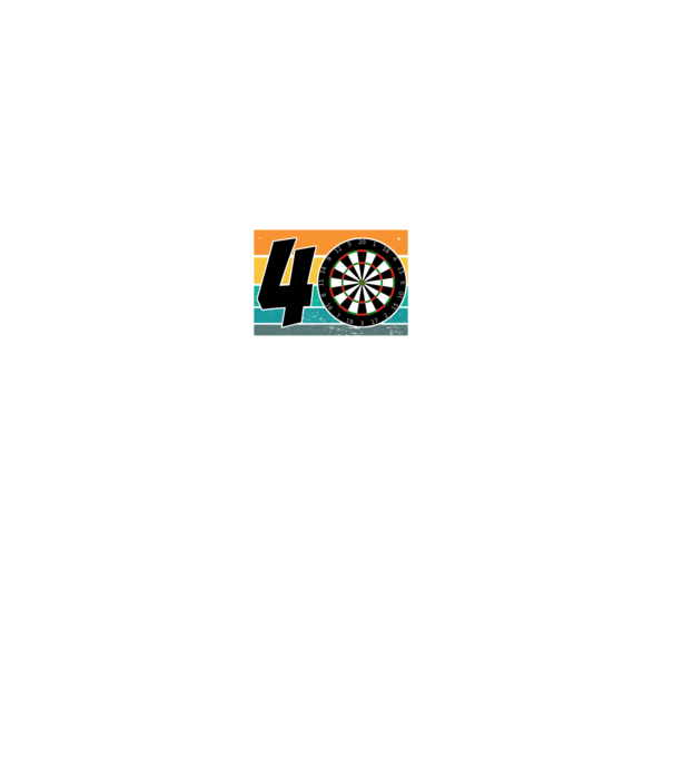 'I''m not 40 I''m double 20 darts birthday' model gri pe tricou