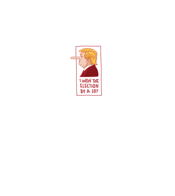 Pinocchio Trump model gri pe tricou