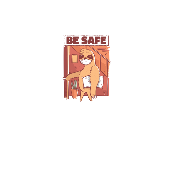 Leneș Be Safe model negru pe tricou