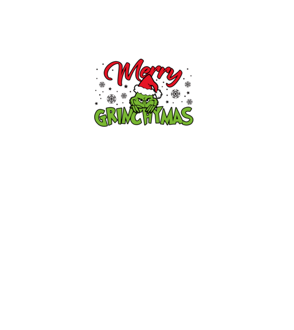 Merry Grinchymas - Grinch model negru pe tricou