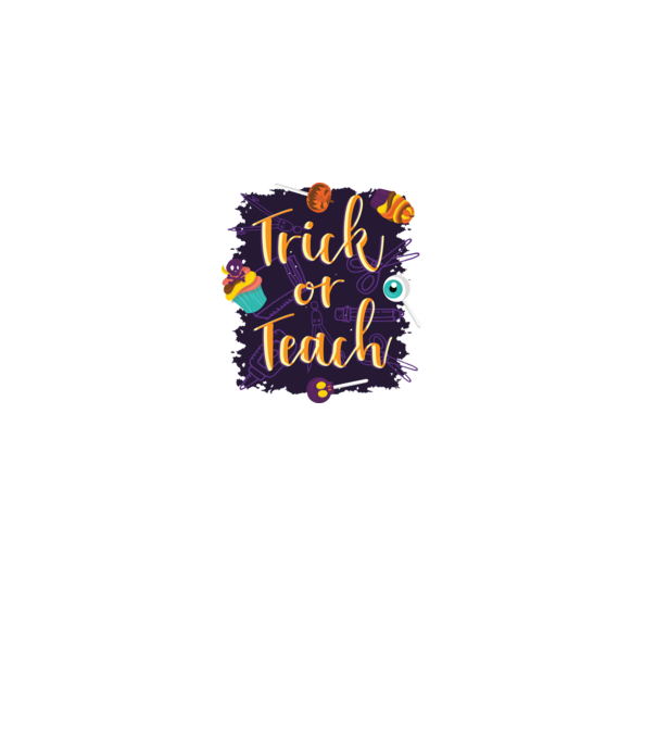 Trick or Teach Halloween pentru profesori model gri pe tricou