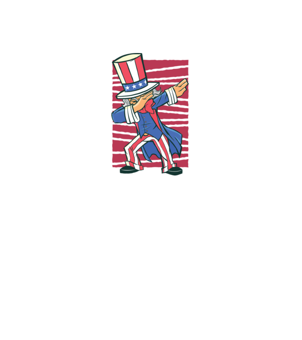 Uncle Sam DAB model alb pe tricou