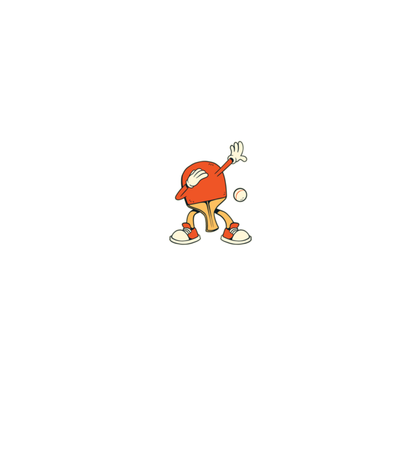 Ping Pong DAB model negru pe tricou