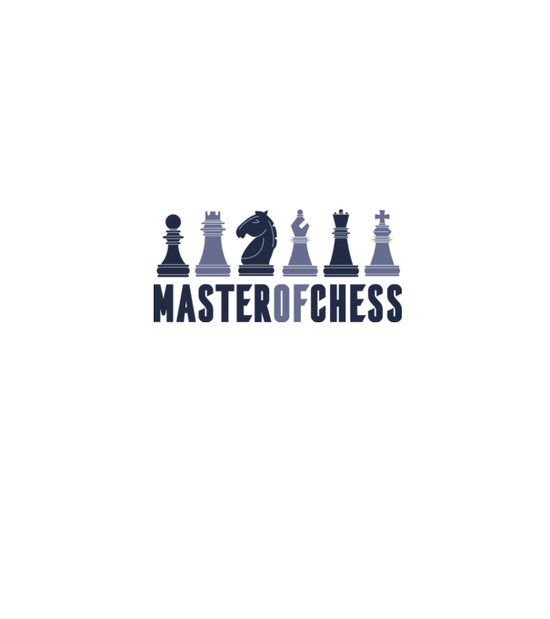 Master of Chess model alb pe tricou