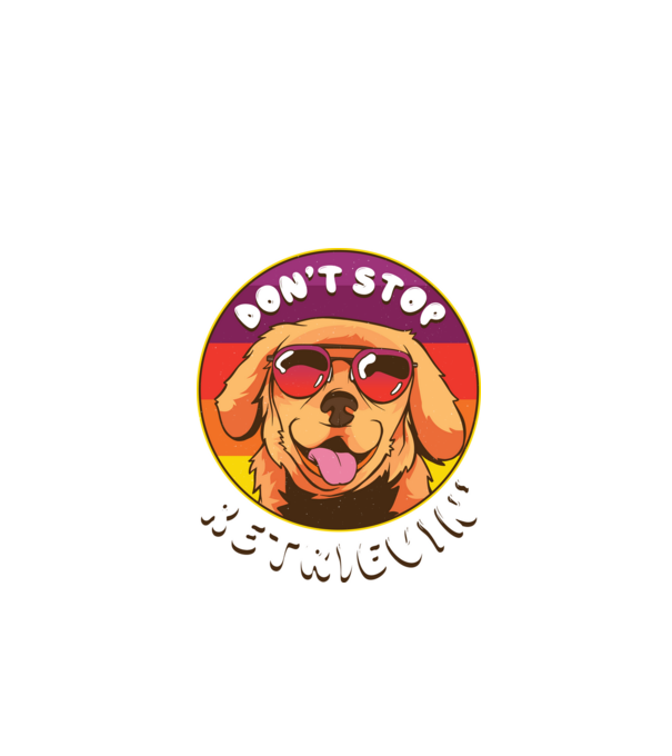 'Don''t stop Retrievin''' model negru pe tricou