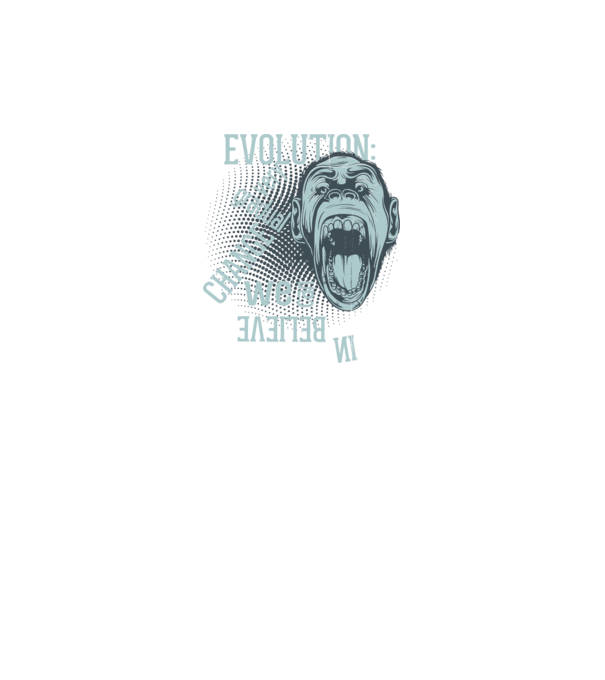 Evolution - Very gradual change model gri pe tricou