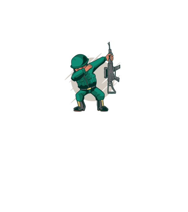 Soldat DAB model turcoaz pe tricou