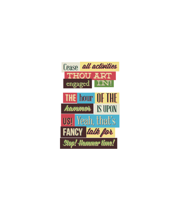 Cease all activities thou art engaged in model alb pe tricou