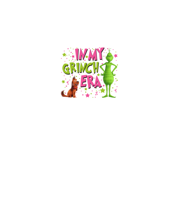 In my Grinch era model negru pe tricou