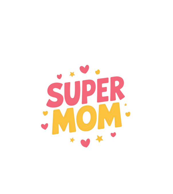 Super Mom Negru model negru pe tricou