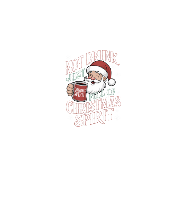 Christmas Spirit Santa model negru pe tricou