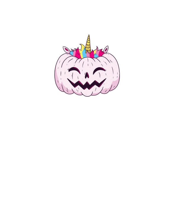 Unicorn Dovleac Halloween model mov pe tricou