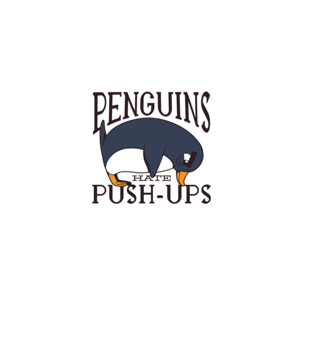 Pinguinii urăsc flotările model albastru deschis pe tricou