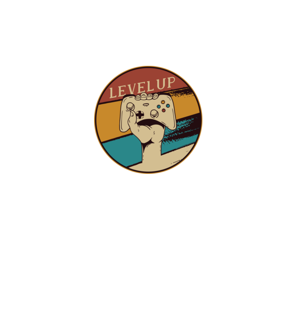 Level up - Trecere nivel Gamer model negru pe tricou