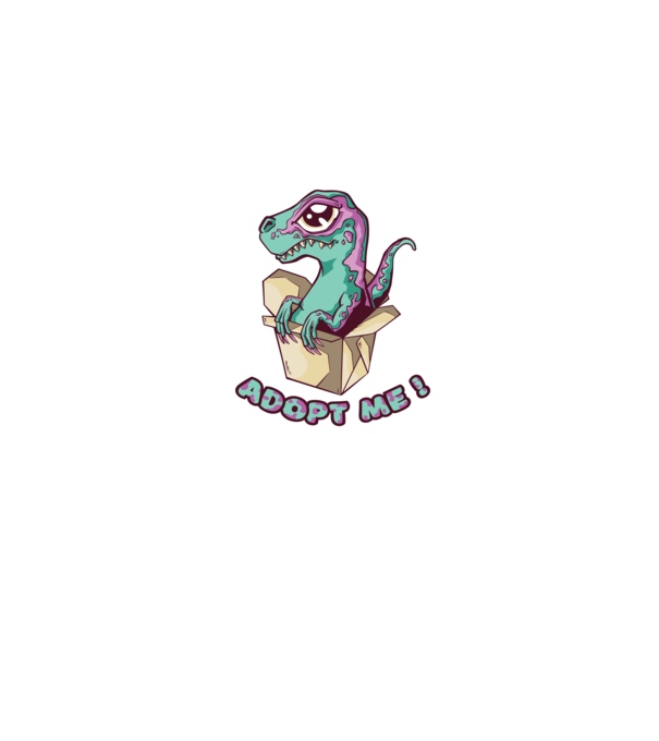 Raptor drăguț model albastru jeanși pe tricou