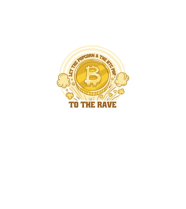 Bitcoin to the Rave model negru pe tricou
