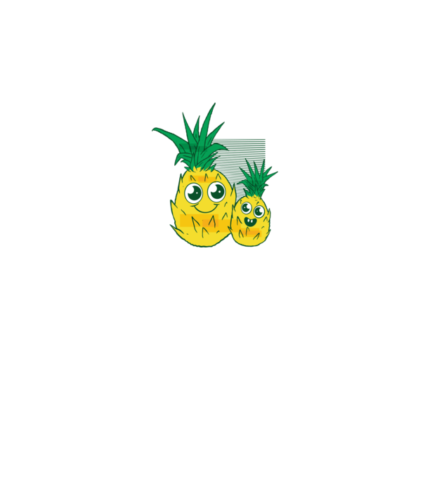 Familie Ananas model roz pe tricou