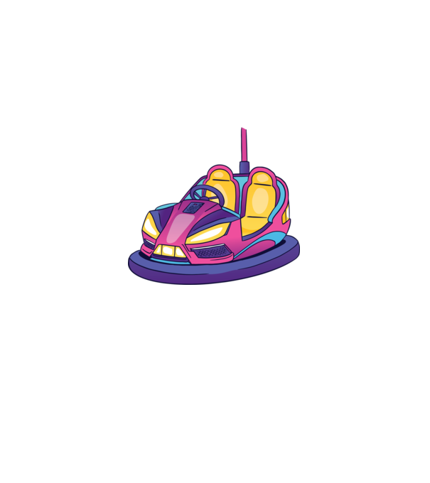 Dodgem model albastru deschis pe tricou