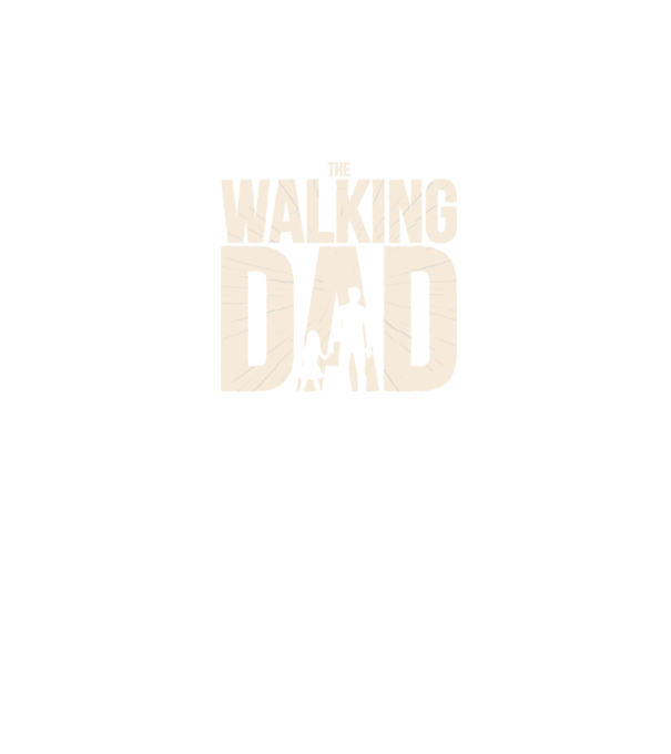 The Walking Dad model negru pe tricou
