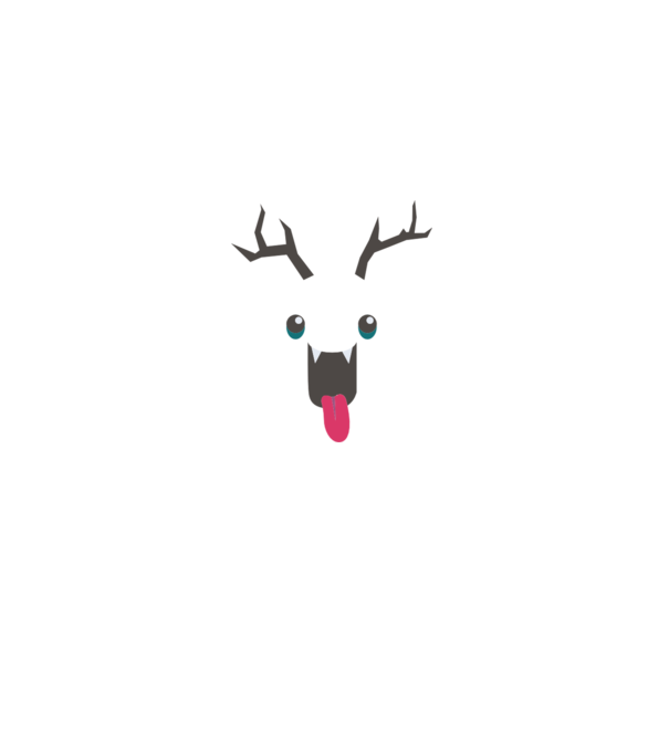 Funny Deer model gri pe tricou