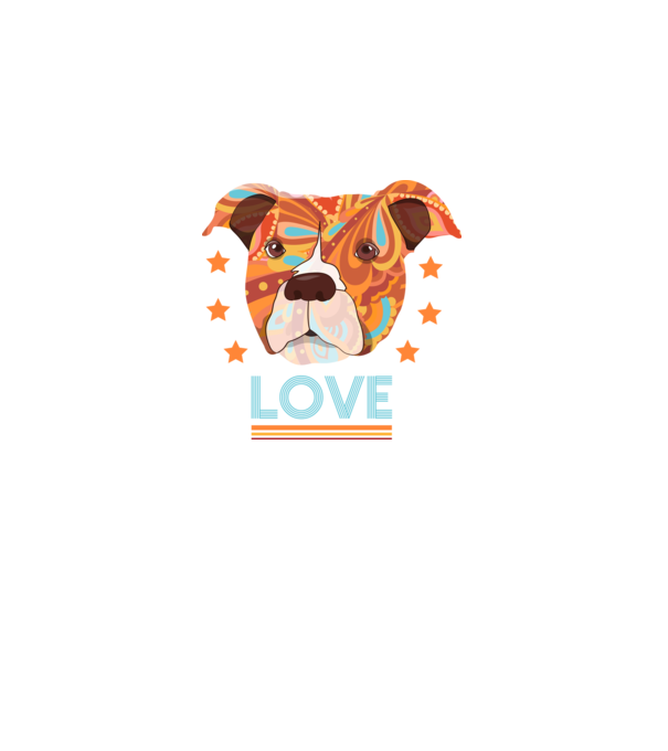 Dragoste Pitbull model negru pe tricou