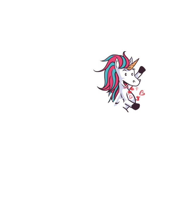 'Dragoste Unicorn pentru Valentine''s Day' model galben neon pe tricou