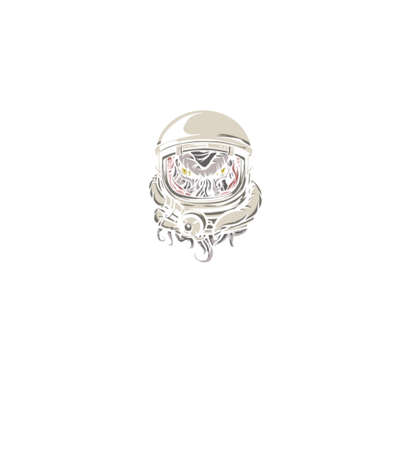 Cthulhu Astronaut model negru pe tricou