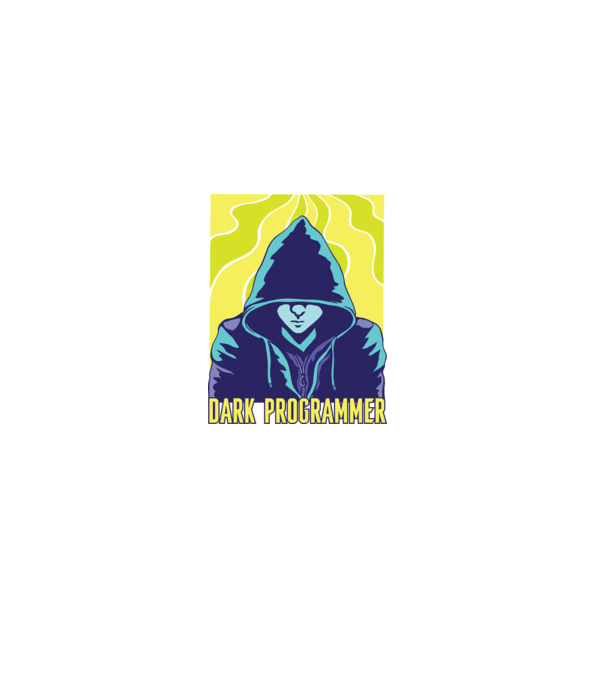 Dark Programmer model negru pe tricou