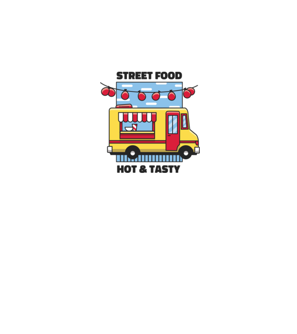 Foodtruck model roz pe tricou