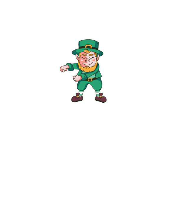 Leprechaun Floss - St. Patrick DAB dans model turcoaz pe tricou