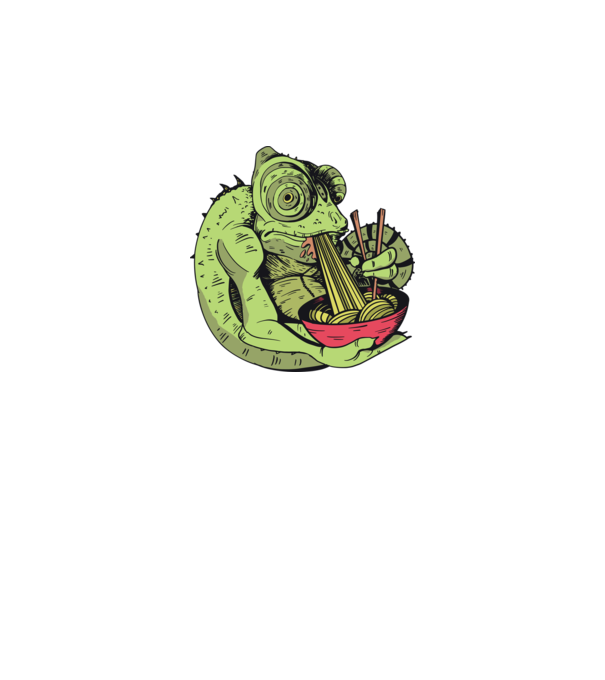 Cameleon cu paste model gri închis pe tricou