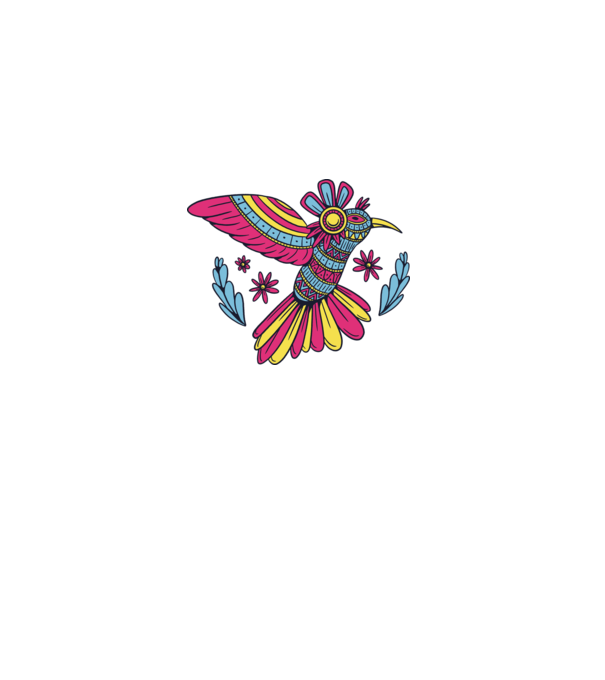 Mandala Colibri model negru pe tricou