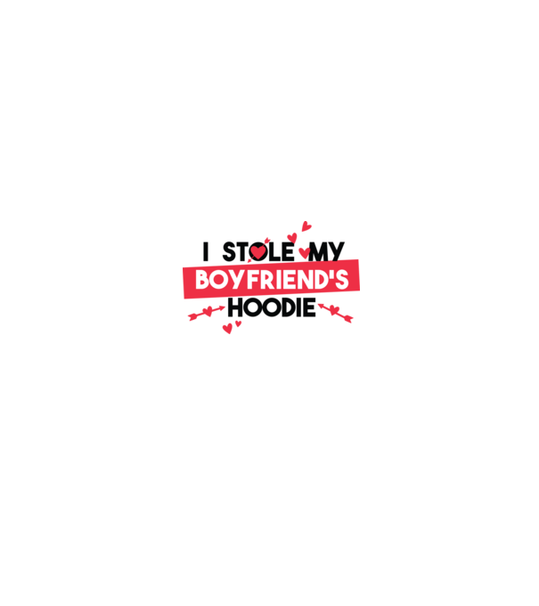'Am furat puloverul prietenului meu pulover amuzant pentru Valentine''s Day' model alb/roșu pe tricou