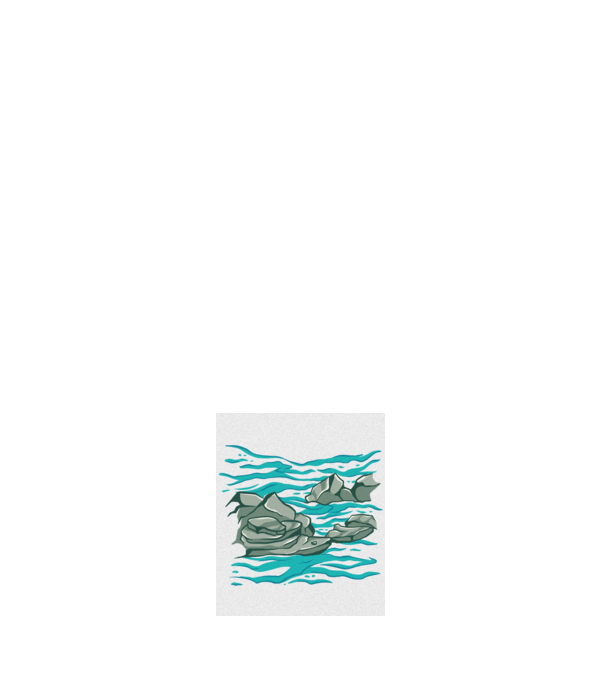 Oceanul cu Stânci model negru pe tricou
