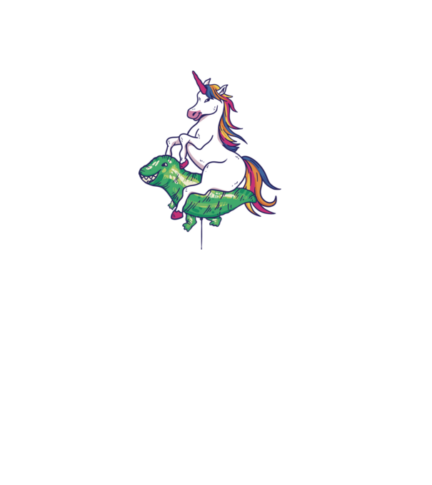 Balon cu Unicorn model albastru deschis pe tricou