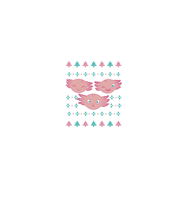 Pulover urât Axolotl model negru pe tricou