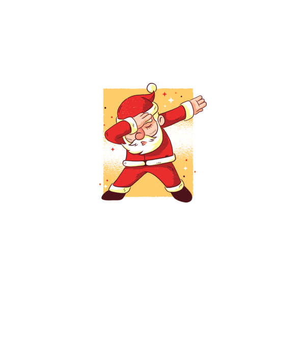 Santa DAB Moș Crăciun model alb pe tricou