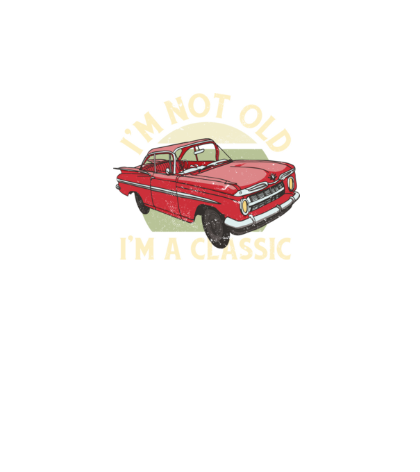 'Mașină clasică - I''m not old I''m a classic' model turcoaz pe tricou