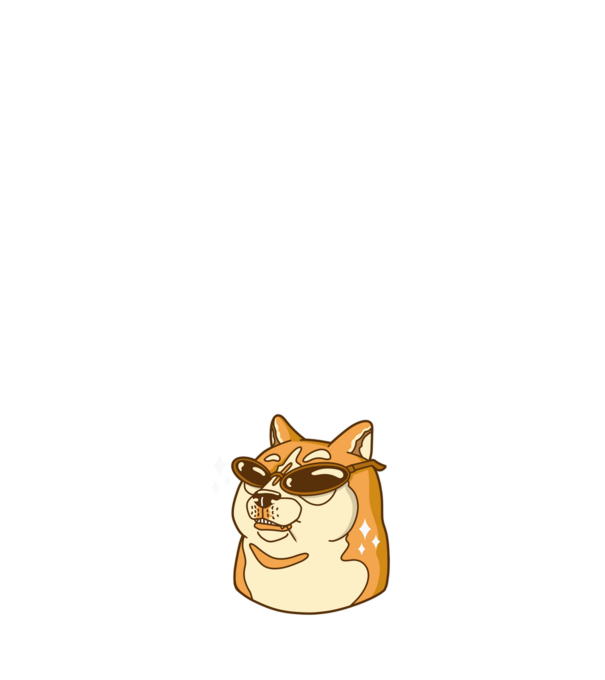 Doge Coin model negru pe tricou