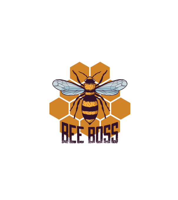 Bee Boss Șef Apicultor model alb pe tricou