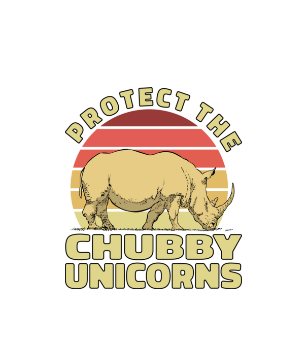 Protejați Unicornii - Rinocerii plinuți model alb pe tricou
