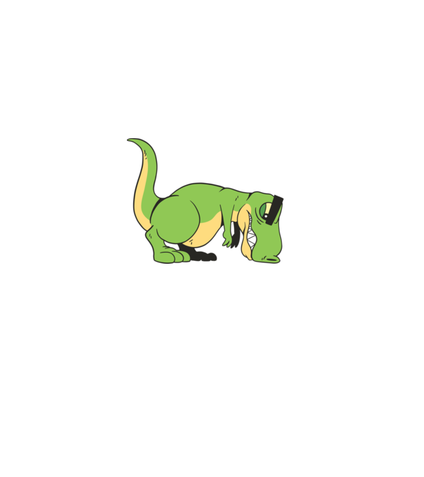 T-rex Push-up model albastru jeanși pe tricou