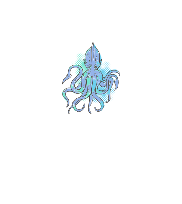 Cthulhu Caracatiță model negru pe tricou