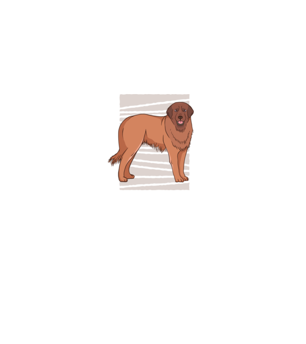 Câine ciobănesc Leonberg model gri pe tricou