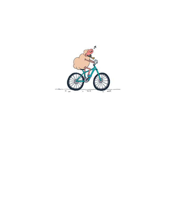 Miel cu bicicletă model alb pe tricou