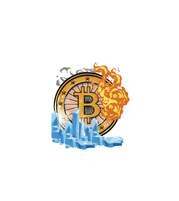 Logo Bitcoin model negru pe tricou